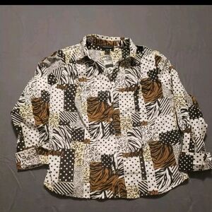 Ashley Stewart Top Size 18 Multicolor